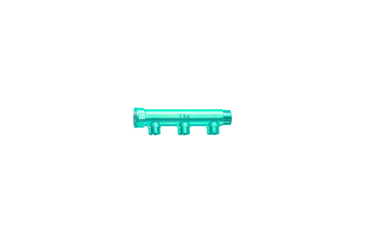 Коллектор с 3 отводами FAR 3/4" 1/2" НР FK 3675 3412