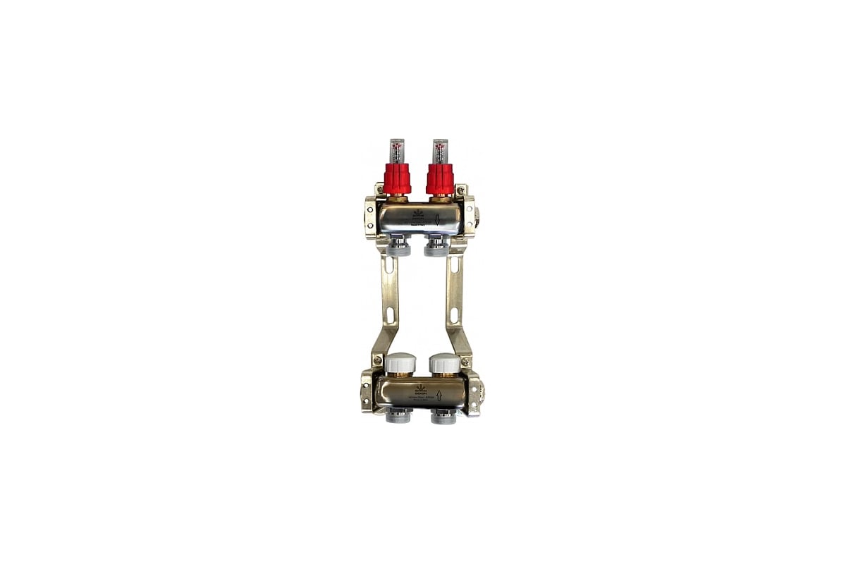 Коллекторный блок Gekon для тепл.пола 1x3/4EU 2 отвода, GK 74102