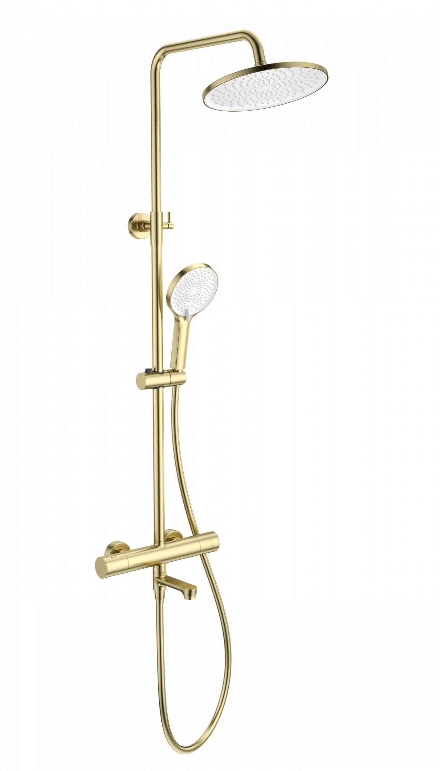 Душевая стойка Wonzon&Woghand WW-B3069-BG термостат, брашированное золото