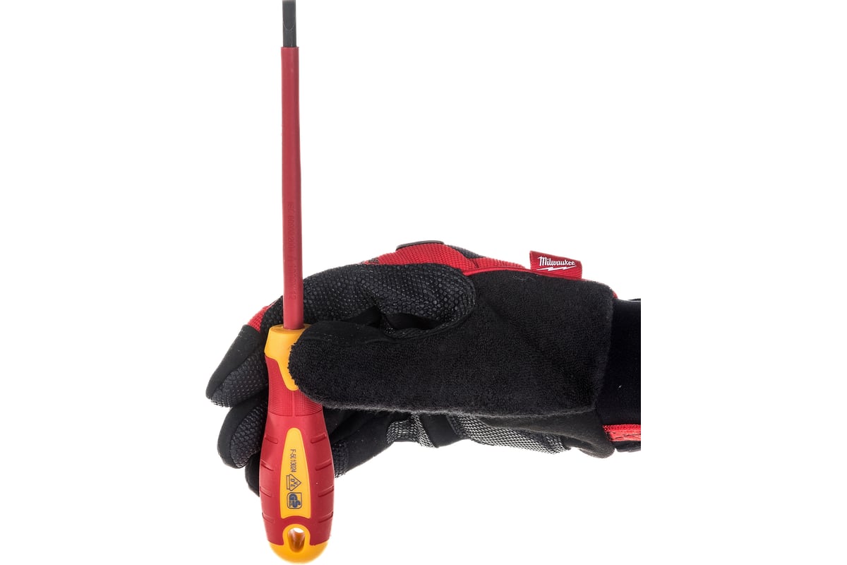 Диэлектрическая шлицевая отвертка 5.5х1.0х125 Kraft KT 700428