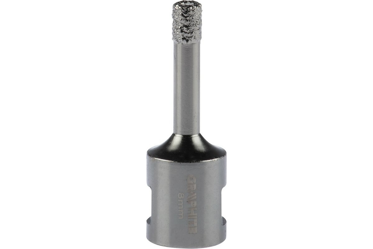 Коронка алмазная вакуумная пайка 8 мм, M14 Graphite 55H301