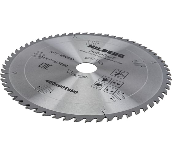 Диск пильный по дереву Industrial (400х50 мм; 60Т) Hilberg HW420