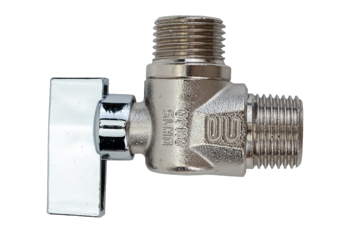Шаровой кран ELSEN угловой, для стиральных машин, 1/2", 1/2", НН EV90.1212