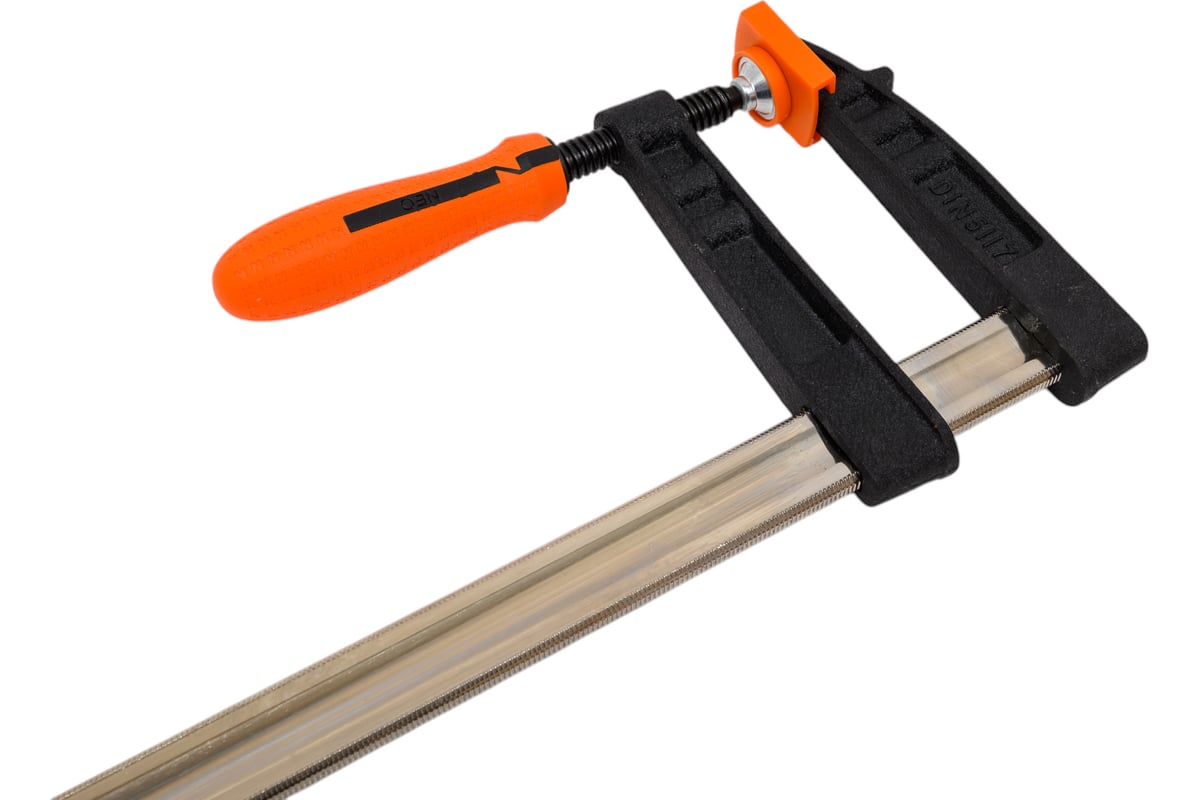 Струбцина Neo Tools усиленная, тип F 120 x 800 мм, двухкомпонентная рукоятка 45-455