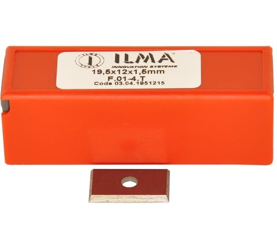 Нож сменный твердосплавный ILMA 19,5x12x1,5 поворотный HW Z=4 (упаковка 10шт) 03.04.1951215-10