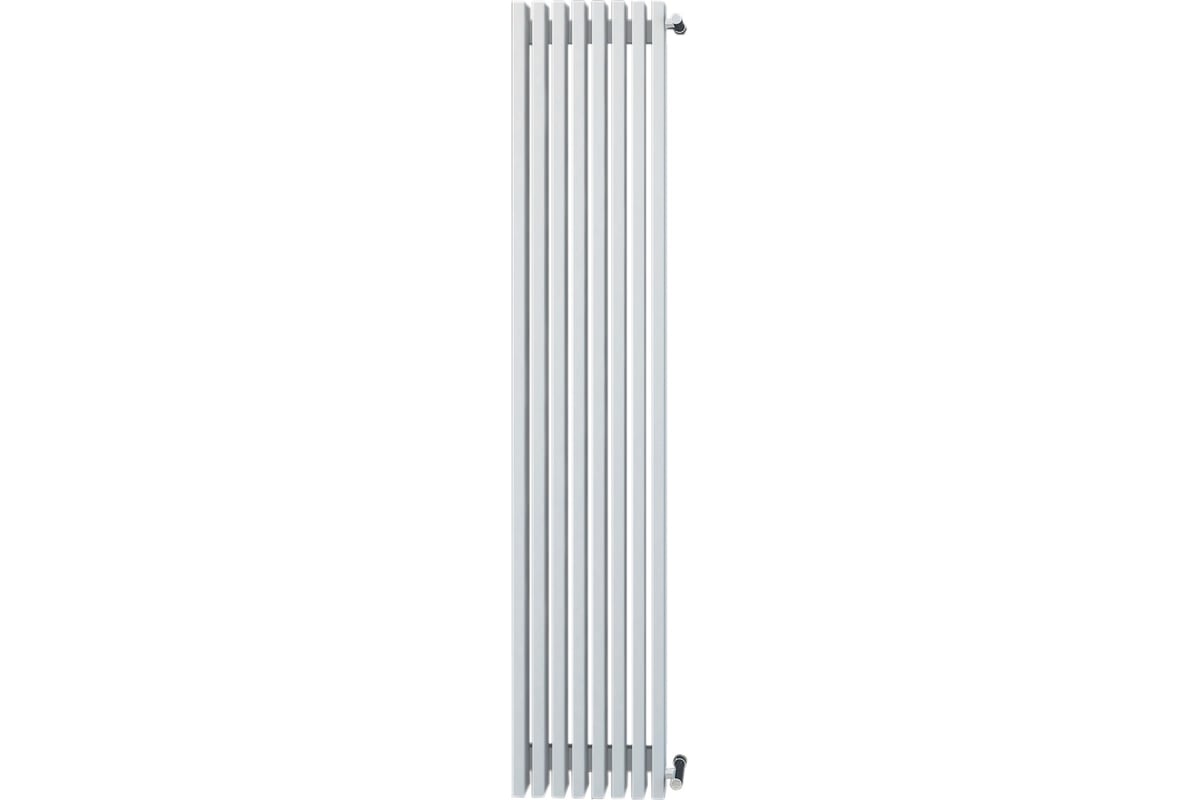 Cтальной трубчатый радиатор Loten Grey V 1750 10 секций, белый RAL9016, боковое подключение 061588