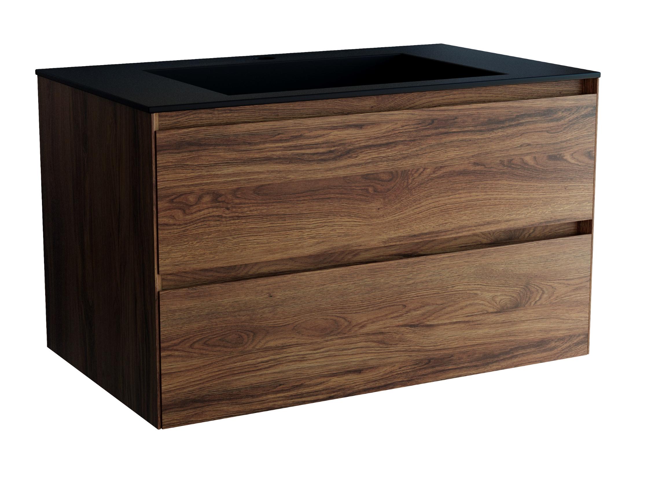 Тумба с раковиной Vincea Luka new 80 см C.Oak