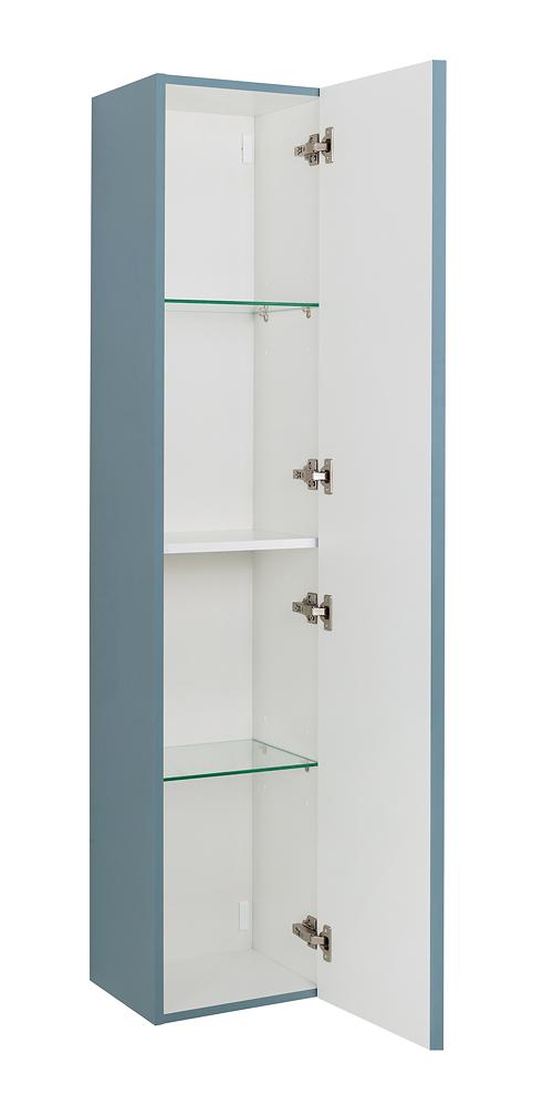 Шкаф пенал BelBagno Kraft 33 см эмаль, Голубой матовый KRAFT-1600-1A-SC-AO