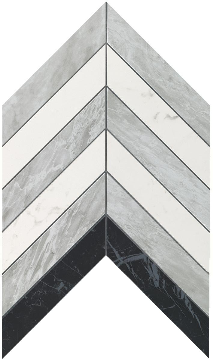 Мозаика Atlas Concorde Marvel Stone Chevron Mix Wall 25x30,5 см, 9SCM