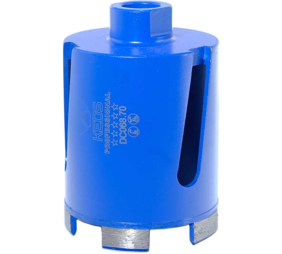 Коронка алмазная по бетону (68/70 мм; М16) KEOS DC068.70