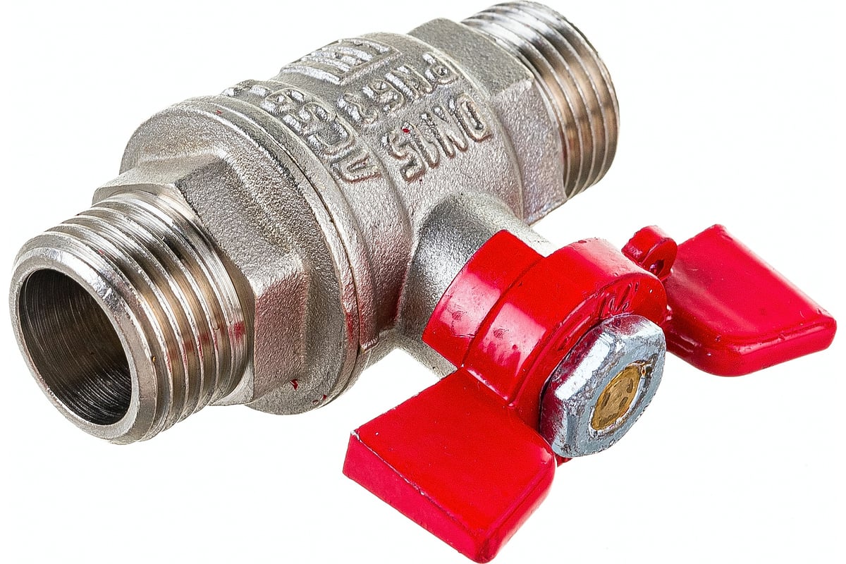 Шаровой кран Valfex PREMIUM для воды, 1/2" НР/НР, бабочка VF.219.NB1.012.PREMIUM