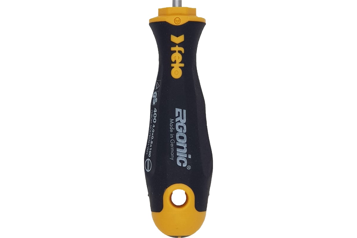 Плоская шлицевая отвертка 4,0х0,8х100 Felo Ergonic 40004310