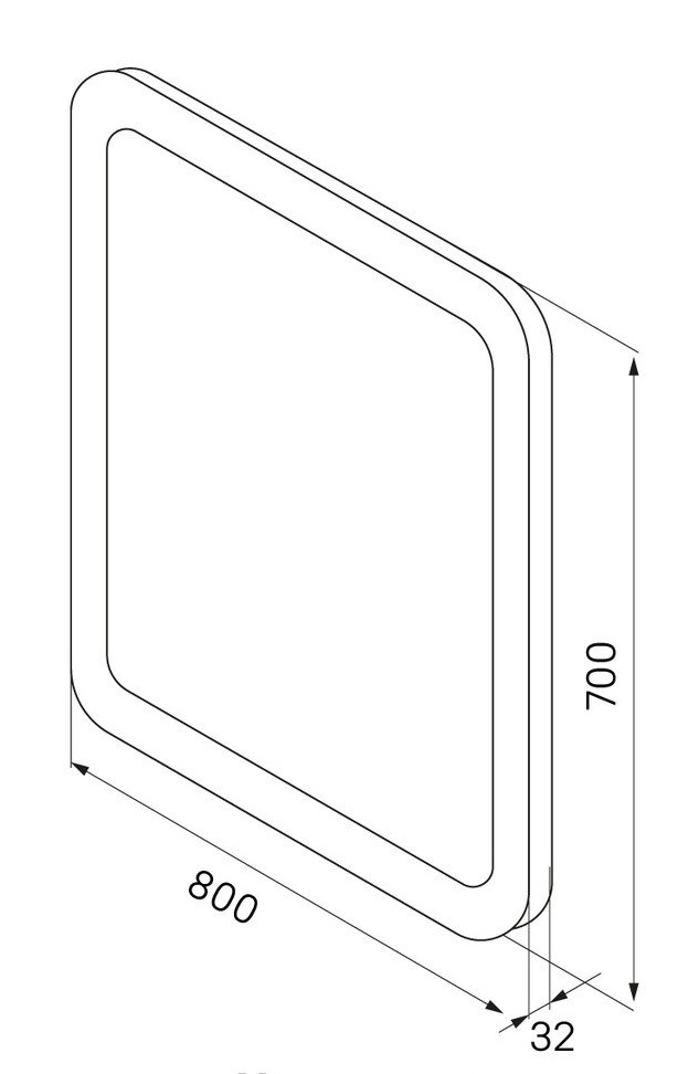 Зеркало Iddis Edifice 80x70 см с подсветкой