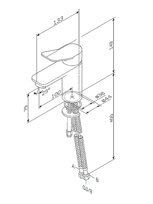 Смеситель для раковины Am.Pm X-Joy F85A02100 хром