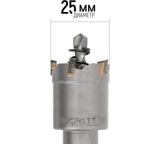 Коронка кольцевая с карбидными вставками Профи 25 мм FIT IT 36825