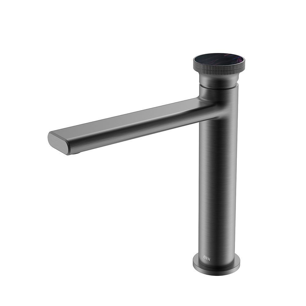 Смеситель для раковины Black&White Gravity GF-7307-GM оружейная сталь