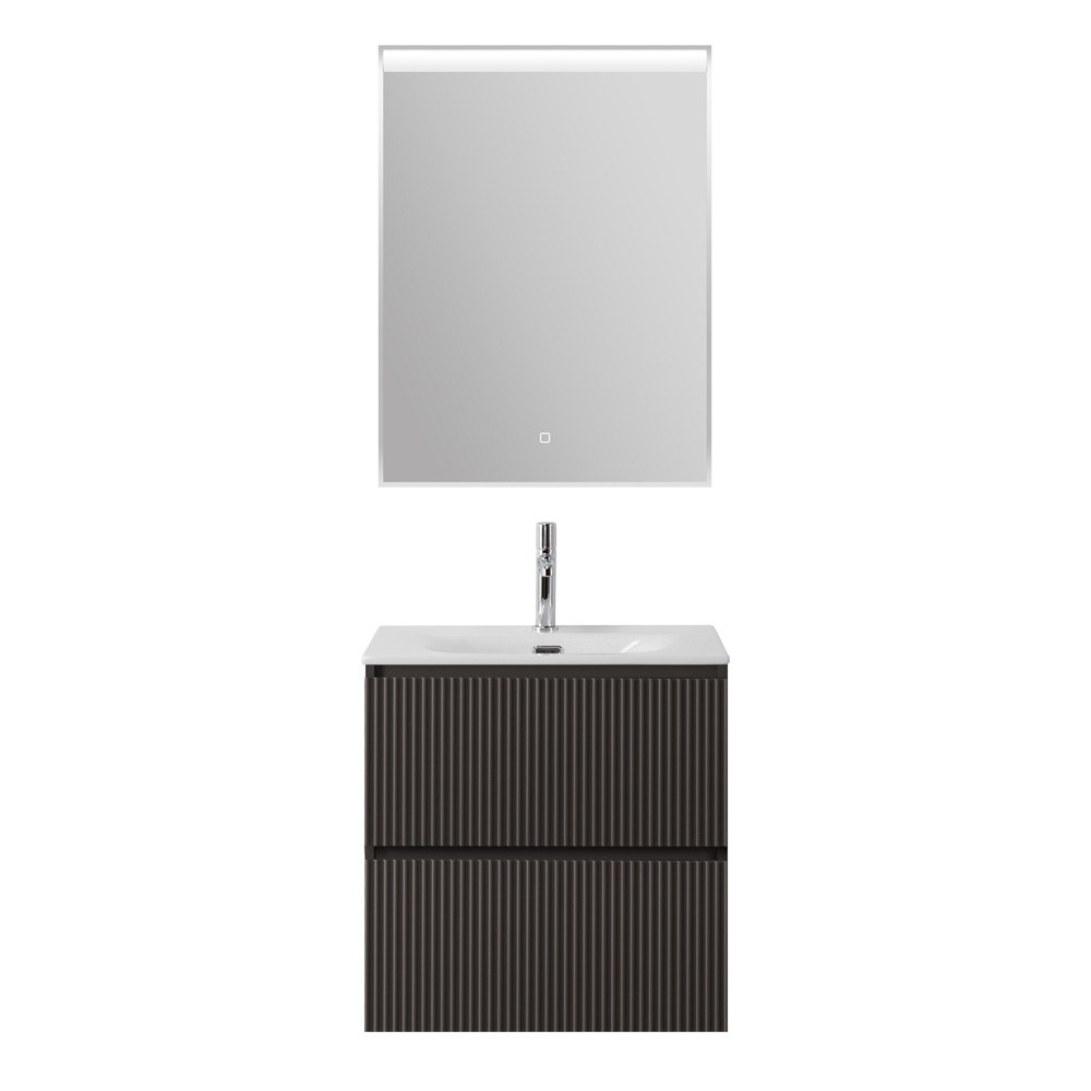 Тумба с раковиной BelBagno Uno-Mini 60 см Темно-серый матовый