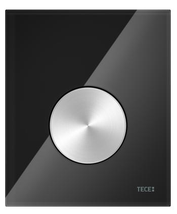 Кнопка смыва для писсуара TECE Loop 9242663 стекло, черный/нержавеющая сталь
