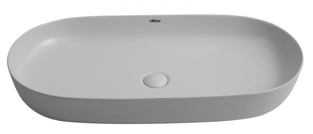 Раковина Abber Bequem AC2110MLG 80 см матовый светло-серый