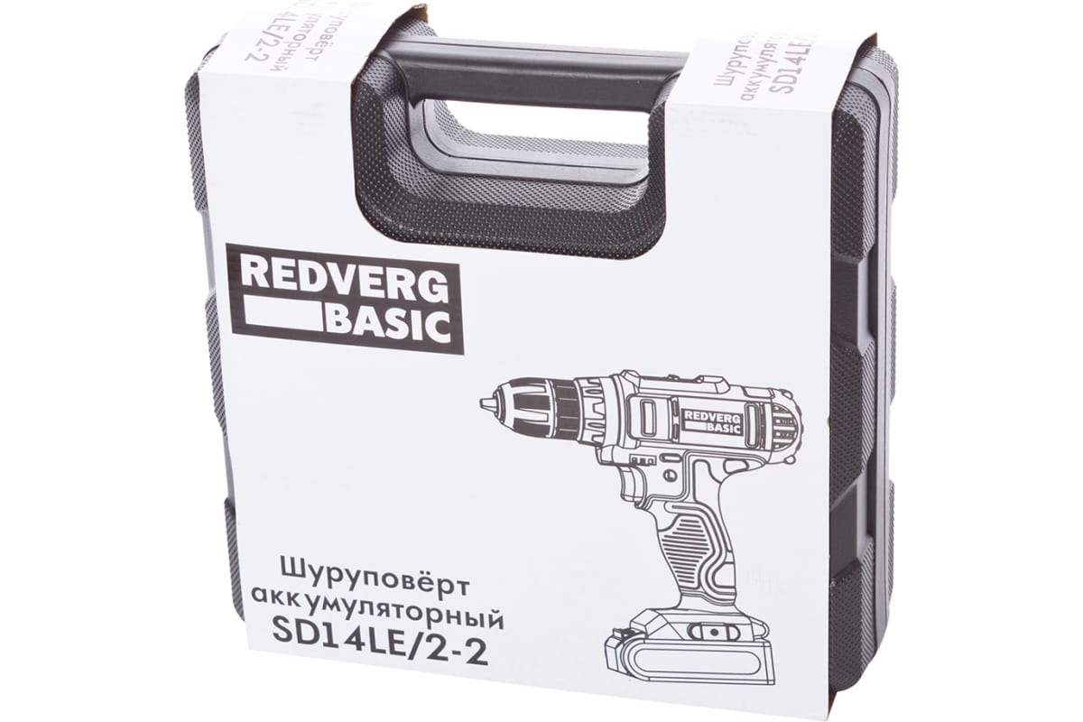 Аккумуляторный шуруповерт Redverg Basic SD14LE/2-2 6680820
