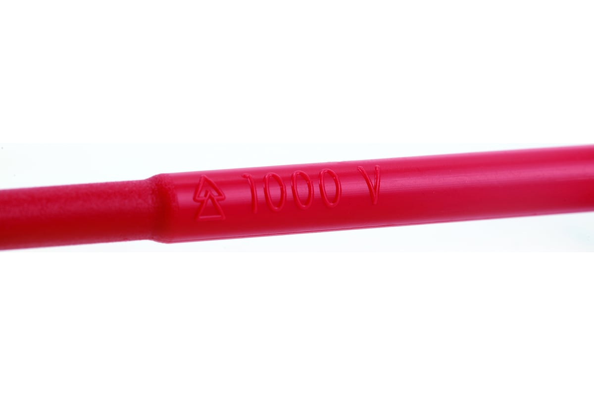 Плоская отвертка Sata серия G 4x100 мм, 205/32.3 мм, изолированная, прямой шлиц 61313
