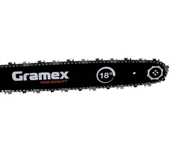 Пила бензиновая цепная Gramex CS-1835 2,5 кВт, 3,5 л.с, шины 18 дюймов/45 cм 0,325 дюйма, 1,3 мм-72 зв 1/2 29647