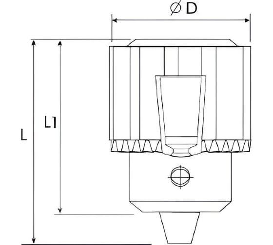 Сверлильный патрон 13 мм под ключ с оправкой B16/MS2 (для тяжелых условий эксплуатации) Unipro 16909
