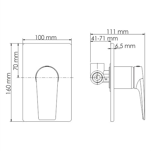 Смеситель WasserKRAFT Glan A66096 с гигиеническим душем, черный глянец