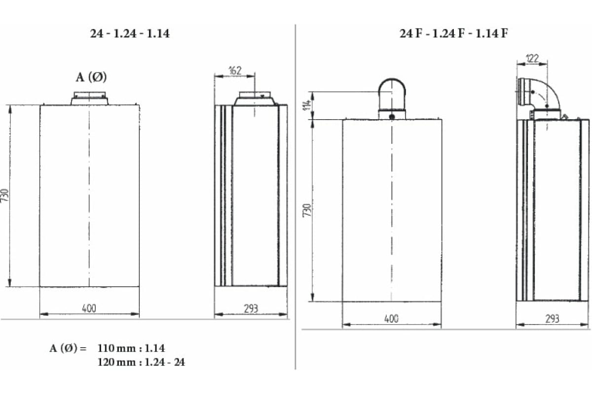 Газовый настенный котел Baxi ECO Four 1.14 CSE46114354-
