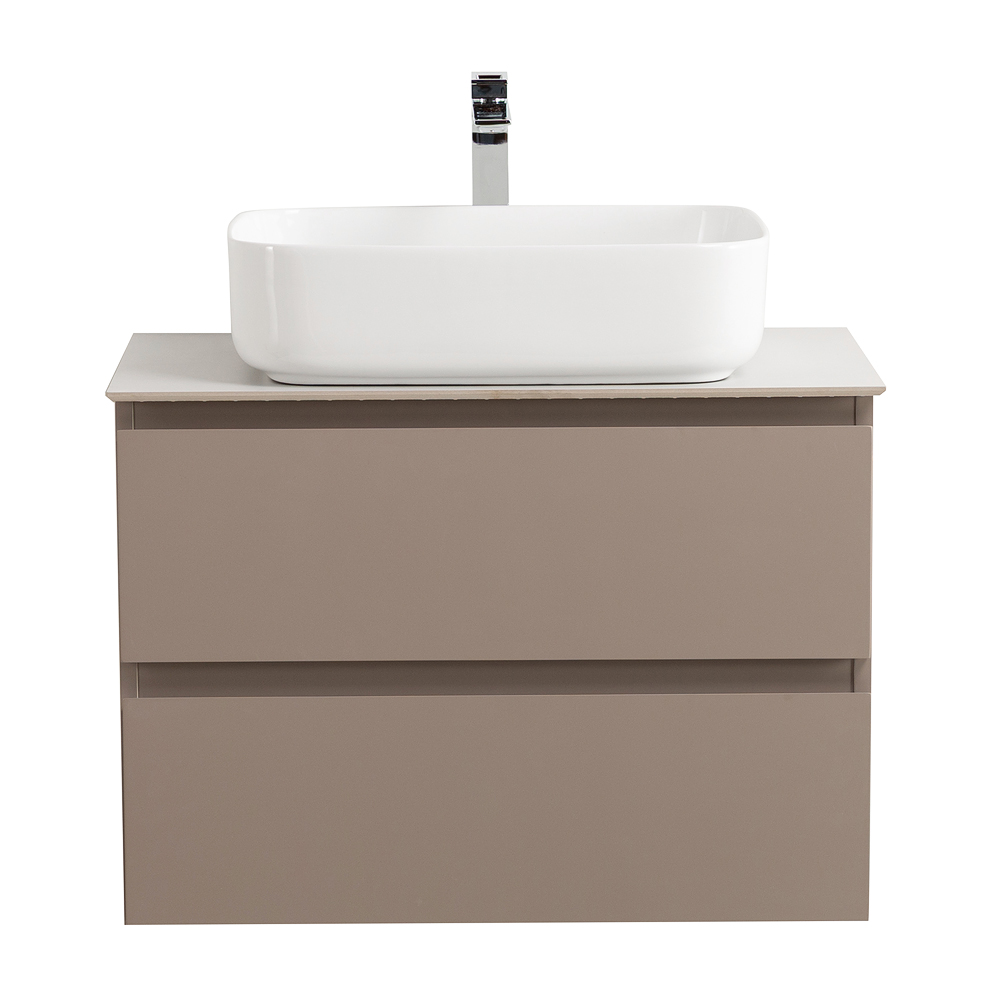 Мебель для ванной BelBagno Kraft 60 см со столешницей, эмаль, Бежевый матовый