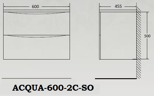 Мебель для ванной BelBagno Acqua 60 см подвесная, Pino Scania