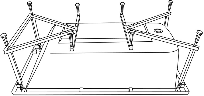 Каркас для ванн Excellent MR-03 Aquaria 140/150/160, Ava 160, Wave 130/150/160x70