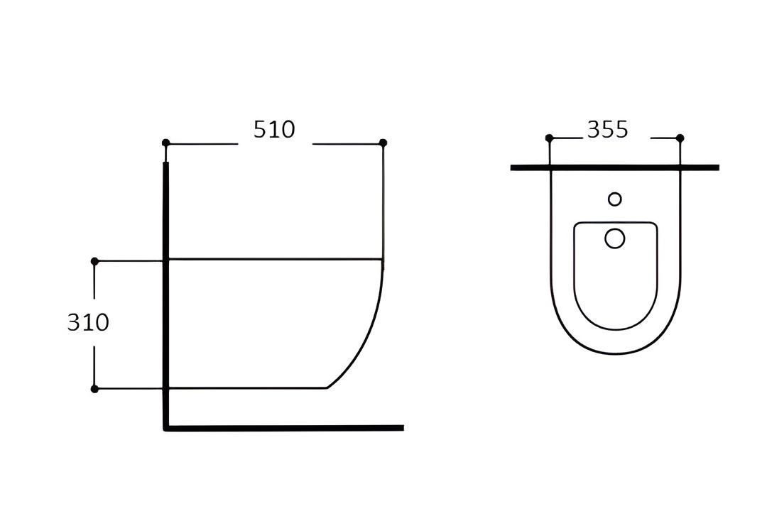 Подвесное биде Aquatek Европа AQ1016-MG серый матовый