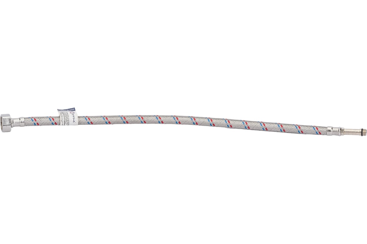 Подводка для смесителей СТМ сталь, 1/2xM10x50 см., длинный штуцер CWFLS050