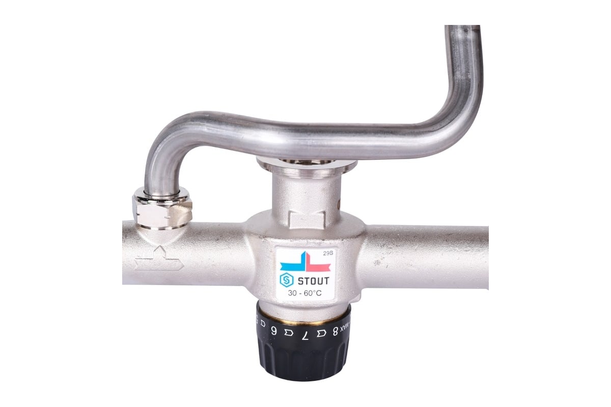 Насосно-смесительный узел с термостатическим клапаном STOUT SDG-0120-007000 RG008VBJO20LTU