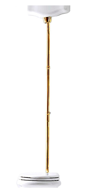 Труба к подвесному бачку Kerasan 757391 высокая, золото
