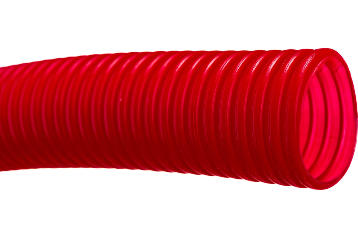 Гофра Uni-Fitt 25 мм, красная, для труб 16 мм, 100 м 583R2510