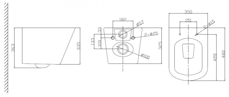 Подвесной унитаз BelBagno Due BB3103CHR/SC/BB002-80/BB018-GV-BIANCO комплект 4в1