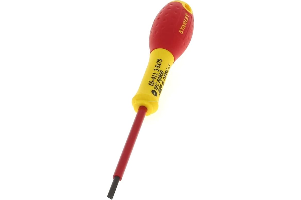 Диэлектрическая отвертка FATMAX 1000V 3.5х75 мм Stanley 0-65-411