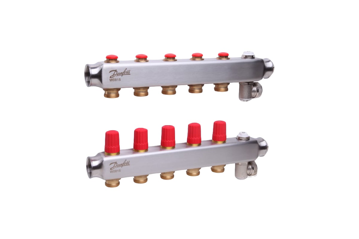 Коллекторы Danfoss SSM-5 для 5 контуров 088U0805