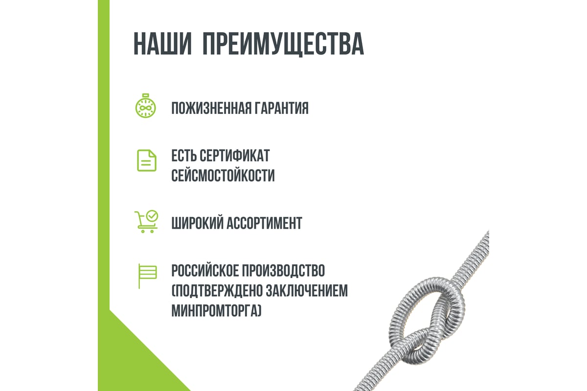 Труба гофрированная водопроводная из нержавеющей стали Stahlmann Ecoline 20А, отожженная, 10м. 2293288