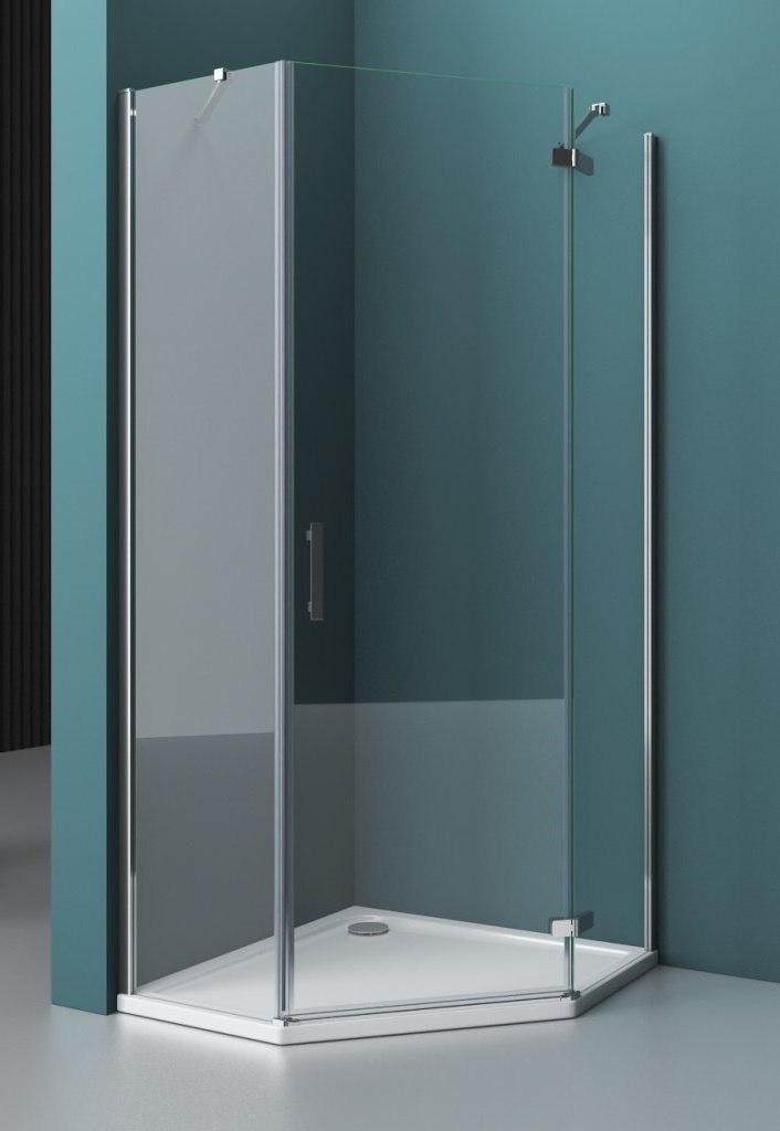Душевой уголок BelBagno KRAFT-P-1-80-C-Cr-R 80x80 прозрачный, хром, правый