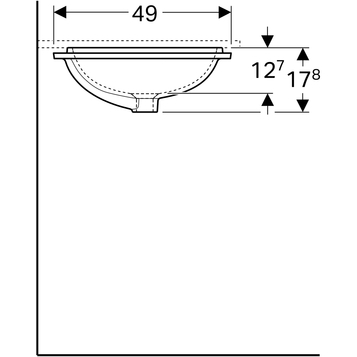 Раковина Geberit VariForm 58 см 500.764.01.2