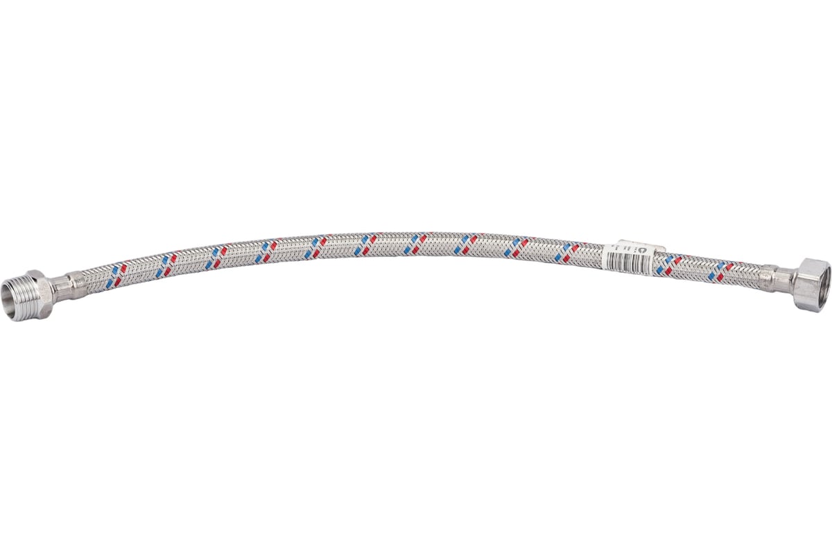 Гибкая подводка для воды (40 см; 1/2"; гайка-штуцер) Valtec VTf.002.IS.0404040