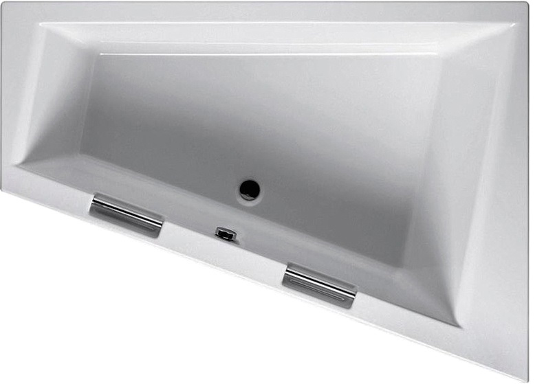 Акриловая ванна Riho Doppio Plug & Play 180x130 L/R с монолитной панелью