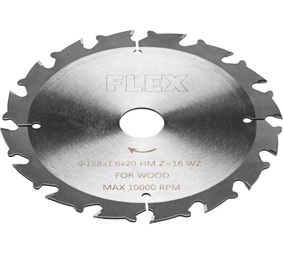 Стандартный пильный диск для дерева 128x1.6x20 мм, HM, Z=16, WZ Flex 517682
