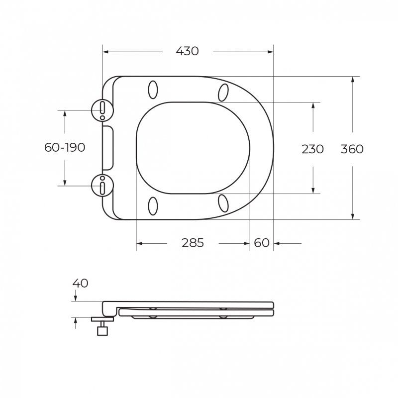 Чаша для унитаза BelBagno SFERA-TOR BB2141CP-TOR/SC безободковая с крышкой