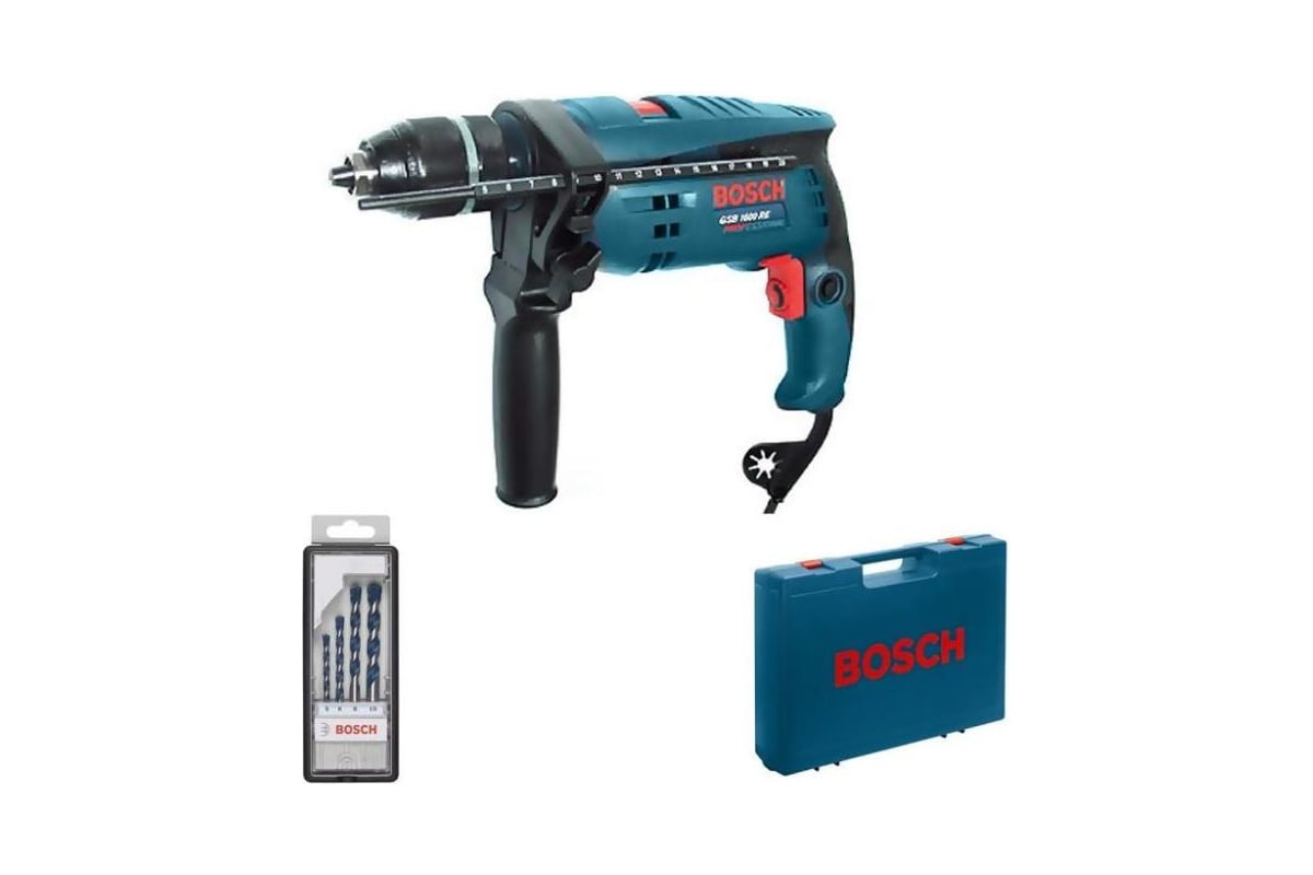 Ударная дрель Bosch GSB 1600 RE 0.601.218.102
