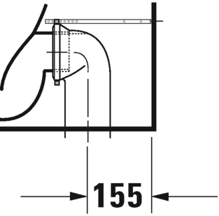 Чаша для унитаза Duravit D-Neo 200209 безободковая