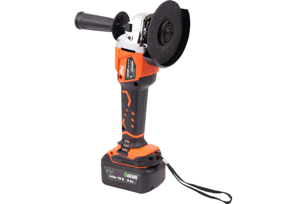 Аккумуляторная угловая шлифмашина SAFUN CAG-18-115 0030401